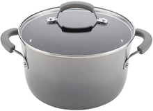 Load image into Gallery viewer, Rachael Ray Hard Enamel Cookware Set 14 Piece Sea Salt Gray