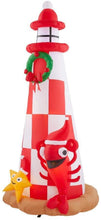 Load image into Gallery viewer, Home Accents Holiday 7.5 ft. Inflatable Lighthouse Scene