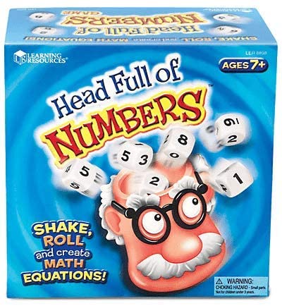 6 Pack LEARNING RESOURCES HEAD FULL OF NUMBERS MATH GAME