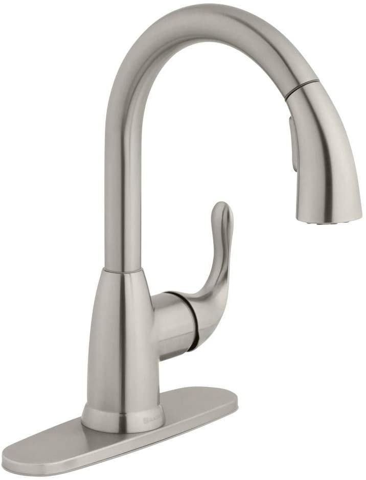 Glacier Bay HD67496-1008D2 Dylan Single-Handle Pull-Down Sprayer Kitchen Faucet in Stainless Steel