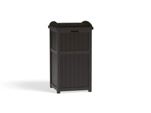 Load image into Gallery viewer, Suncast 33 Gallon Outdoor Trash Hideaway with Lid