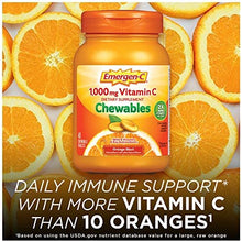 Load image into Gallery viewer, Emergen-C Chewable Vitamin C 1000mg, With B Vitamins And Antioxidants Tablet (40 Count, Orange Blast Flavor), Dietary Supplement, Multi