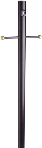 Design House 502047 Lamp Post with Cross Arm and Photo Eye, Black