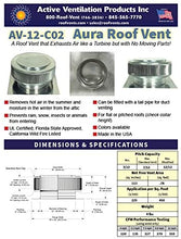 Load image into Gallery viewer, Aura Vent, 12 Inch Diameter, 2 Inch Collar