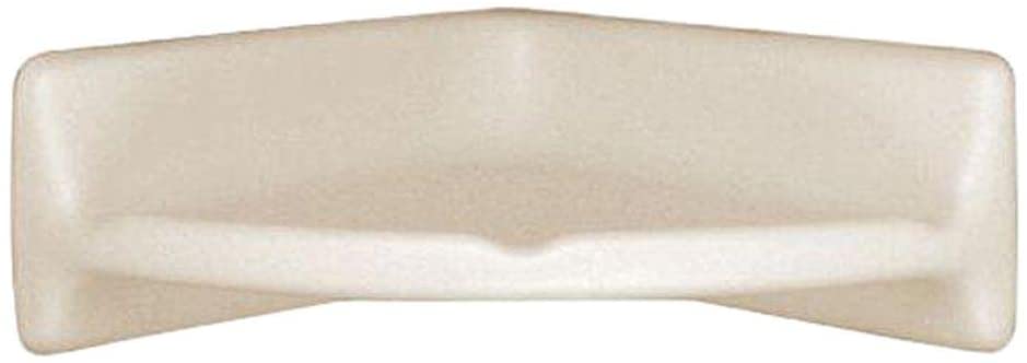 Daltile Bathroom Accessories 8-3/4 in. x 8-3/4 in. Almond Ceramic Corner Shelf Accessory Wall Tile