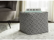 Load image into Gallery viewer, Outdoor Balcony Decor Pouf, Outside Patio Decor, Patio Accessories and DecorOnyx