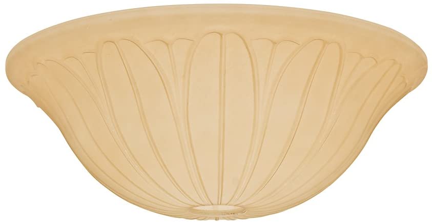 Casablanca Fan Company 99063 Tropical Leaf Glass Bowl for 99023, Toffee
