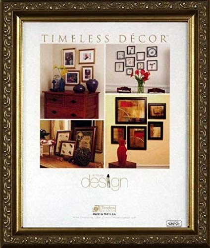 Carrington 1-Opening 11 in. x 14 in. Gold Picture Frame