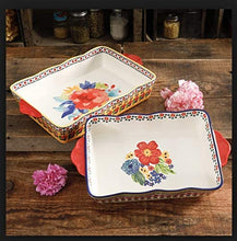 Load image into Gallery viewer, The Pioneer Woman Fiona Floral Rectangular Baking Set, 2 pieces