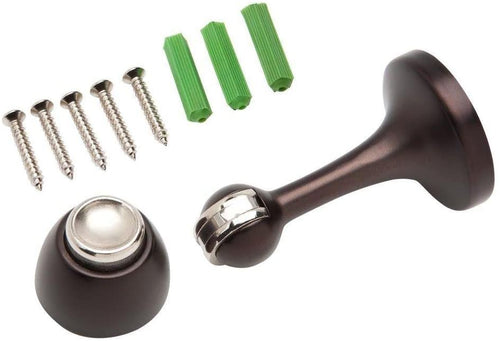 Everbilt 3 in. Oil-Rubbed Bronze Magnetic Doorstop with Catch