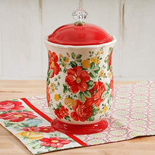 Load image into Gallery viewer, The Pioneer Woman Pioneer Vintage Floral 10-Inches Canister w/Acrylic Knob