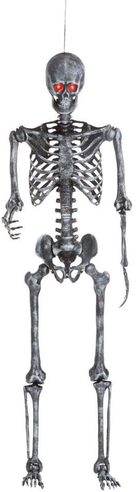 Home Accents Holiday 5 ft. LED Pose-N-Stay Ash Skeleton