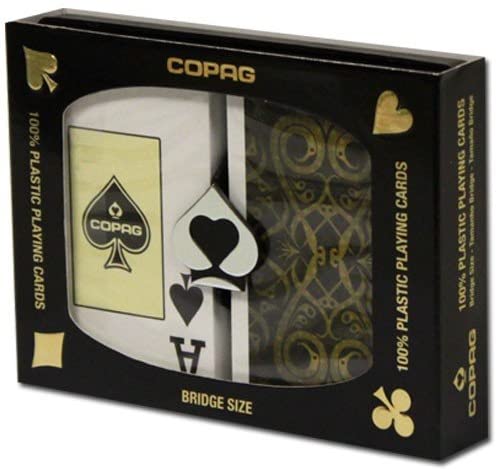 Copag ILUMINURA 100% Plastic Bridge Playing Cards, Jumbo Index Twin Pack