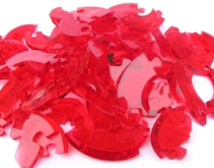 DSstyles Intellectual Toys 3D Jigsaw Puzzle Cube Crystal Apple Brain Teaser Puzzle Creative Birthday Christmas Valentine Gift - Red