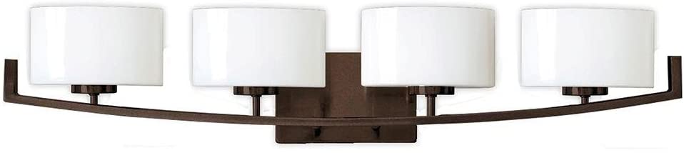Hampton Bay Burye 4-Light Oil Rubbed Bronze Vanity Light
