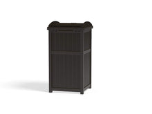Load image into Gallery viewer, Suncast 33 Gallon Outdoor Trash Hideaway with Lid
