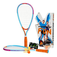 Load image into Gallery viewer, Speedminton SM01-FUN-10 Fun Set - Alternative to Beach Ball, Spike Ball, Badminton, incl. 1 Heli and one Fun Speeder, Perfect for The Beach, Park or Backyard