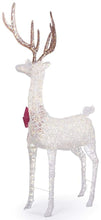 Load image into Gallery viewer, Holiday Home Accent Giant White 103 in. Christmas Deer Yard Decoration with LED Lights