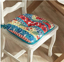 Load image into Gallery viewer, The Pioneer Woman 16" x 17" Dazzling Dahlias Quilted Chair Pad