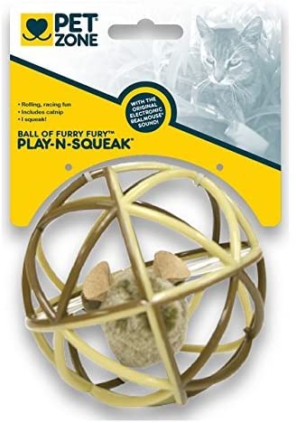 Earscrubbers Ball of Furry Fury Cat Toy