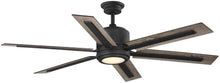 Load image into Gallery viewer, Palermo Grove 60 in. Integrated LED Indoor Gilded Iron Dual Mount Ceiling Fan with Light and Remote Control
