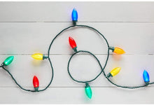 Load image into Gallery viewer, Home Accents Holiday 100-Light LED Smooth C9 Multi-Spool Super Bright