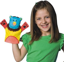 Load image into Gallery viewer, Color-Me Fabric Animal Hand Puppets (pack of 24)