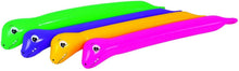 Load image into Gallery viewer, Pool Central Pack of 2 Dinosaur Twisty Tube Inflatable Swimming Pool Toys, Purple/Yellow, 63"
