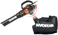 Load image into Gallery viewer, WORX WG514 3-in-1 TriVac Deluxe 2.0 Electric Blower/Mulcher/Vacuum, Black