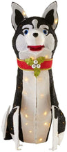 Load image into Gallery viewer, Home Accents Holiday 3 ft Adorable Dogs LED Husky