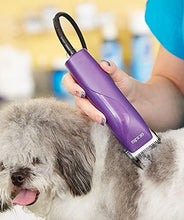 Load image into Gallery viewer, Andis 21420 EasyClip Pro-Animal 7-Piece Detachable Blade Clipper Kit, Animal/Dog Grooming, Purple MBG-2