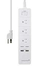 Load image into Gallery viewer, DPI Amped Wireless Smart Power Strip with 3 Standard Outlets and 2 USB Ports, Wi-Fi Enabled, Works with Alexa (AWPS248W)