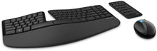 Load image into Gallery viewer, Microsoft Sculpt Ergonomic Wireless Desktop Keyboard and Mouse - L5V-00001,Black
