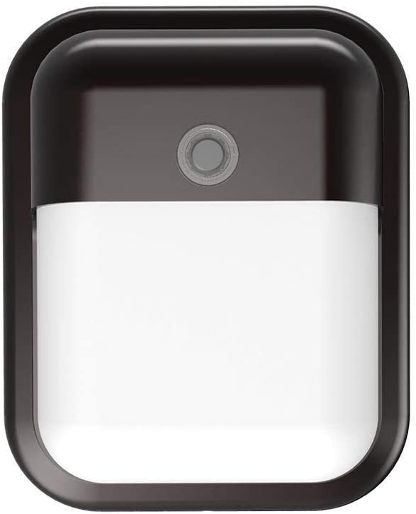 Commercial Electric 100-Watt Equivalent Integrated Led Bronze Dusk to Dawn Outdoor Security Wall Pack Light, 3000K (2-Pack)