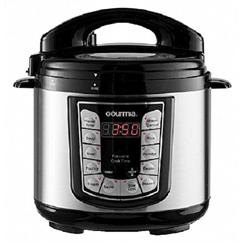 Gourmia GPC-400 GPC400 Pressure Cooker, Silver