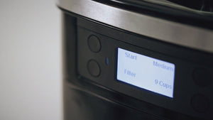 Smarter SMCOF01-US 12 Cup WiFi Coffee Maker Black/Silver