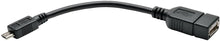 Load image into Gallery viewer, TRIPP LITE 6" USB 2.0 OTG Cable 2-in-1 Connector A/Micro-B to A (U052-06N-OTG-AM)