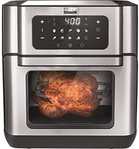 Bella Pro Series 10.5 qt. Digital Air Fryer, Black/Stainless Steel