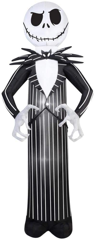 Gemmy Airblown Inflatable Jack Skellington Nightmare Before Christmas Halloween Decoration 7' Tall