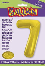 Load image into Gallery viewer, 34&quot; Foil Gold Number 0 Balloon