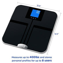 Load image into Gallery viewer, EatSmart Precision GetFit Digital Body Fat Scale w/400 lb. Capacity &amp; Auto Recognition Technology