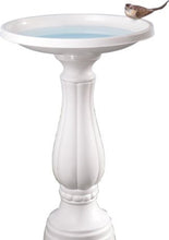 Load image into Gallery viewer, Bloem Promo Bird Bath with Pedestal, 25&quot; x 17&quot;, Peppercorn (270-60)