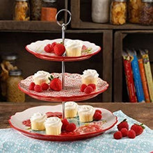 Load image into Gallery viewer, The Pioneer Woman Blossom Jubilee 3-Tier Serving Tray (1)