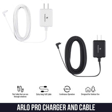 Load image into Gallery viewer, Weatherproof Outdoor Quick Charge 3.0 Power Adapter Compatible with Arlo Pro, Arlo Pro 2, and Arlo Go - Extra-Long and Thin Cable to continuously Charge Your Arlo Camera (White)