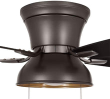 Load image into Gallery viewer, Banneret u00a052 in. LED Natural Iron Ceiling Fan with Light