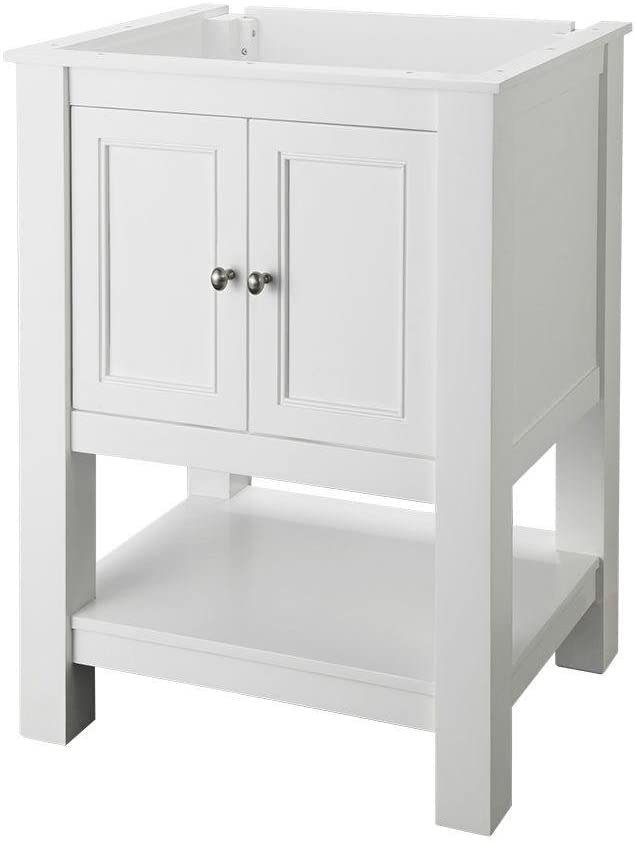 Gazette 24 in. W x 18 in. D Vanity Cabinet Only in White