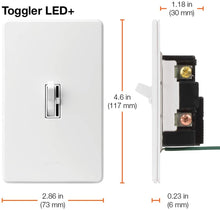 Load image into Gallery viewer, Lutron Toggler LED+ Dimmer Switch | 150-Watt, Single-Pole/3-Way | TGCL-153PH-LA | Light Almond