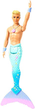 Load image into Gallery viewer, Barbie Dreamtopia Merman Doll, Approx. 12-Inch with Blue Rainbow Tail and Blonde Hair, for 3 to 7 Year Olds
