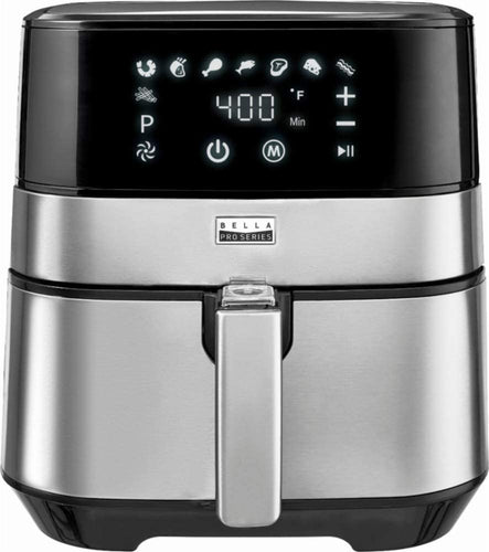 Bella - Pro Series 5.3-qt. Air Fryer - Stainless Steel
