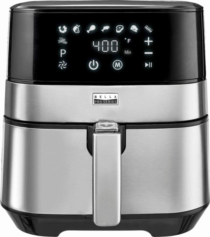 Bella - Pro Series 5.3-qt. Air Fryer - Stainless Steel